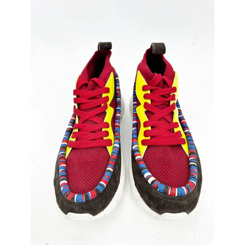 Valentino Garavani Heroes Tribe Moc Toe Sneakers Men‎ Size 41 Red EXCELLENT